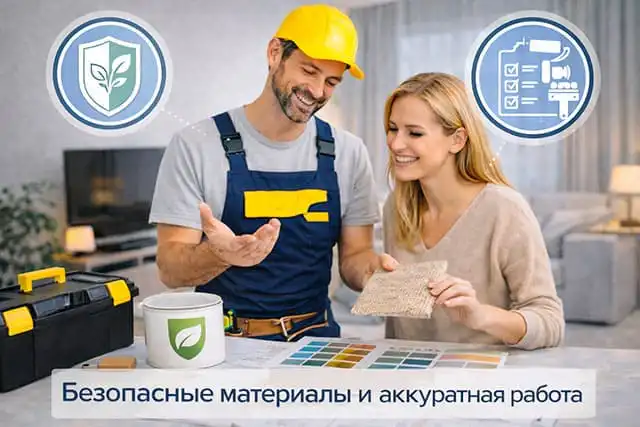 Безопасные материалы и аккуратная работа