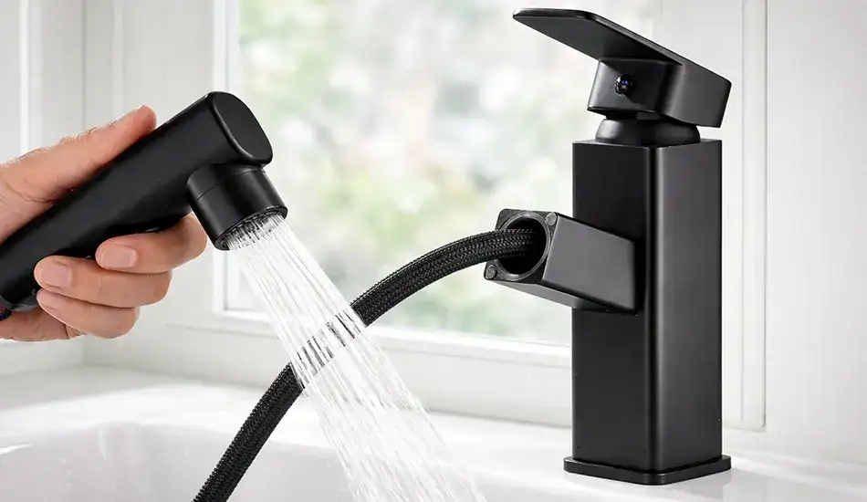 Замена смесителя с вытяжной лейкой