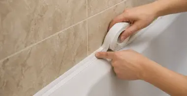 Установка бордюра ванны