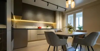 Установка светильника на кухне