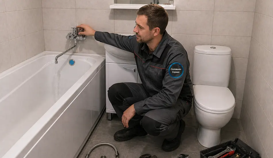 Установка смесителя