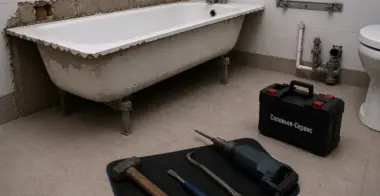 Демонтаж ванны