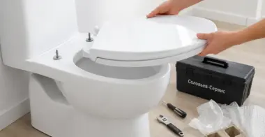 Замена крышки унитаза