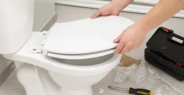 Ремонт крышки унитаза
