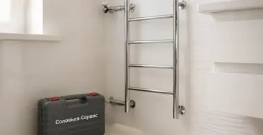 Замена полотенцесушителя